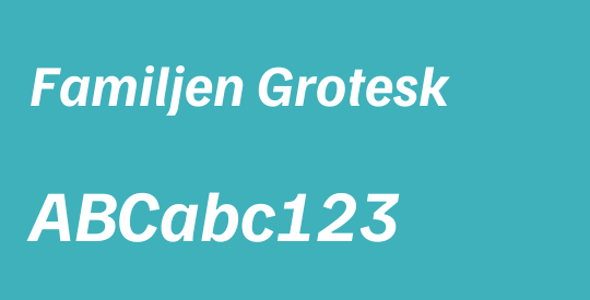 Familjen Grotesk