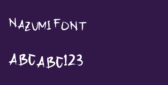 Nazumi Font