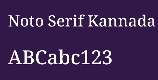 Noto Serif Kannada Medium