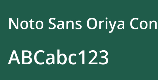 Noto Sans Oriya Condensed Medium