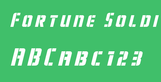 Fortune Soldier Title Italic