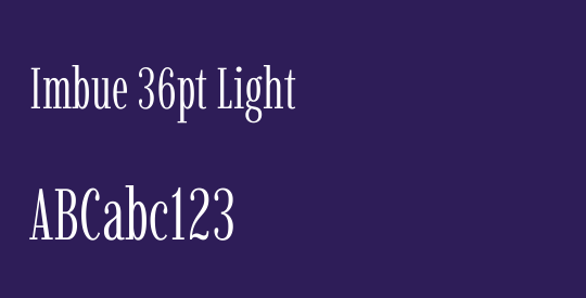 Imbue 36pt Light