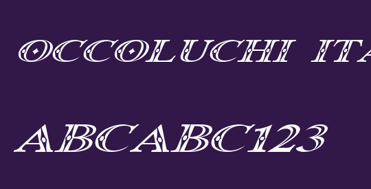 Occoluchi Italic