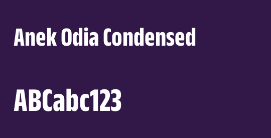 Anek Odia Condensed