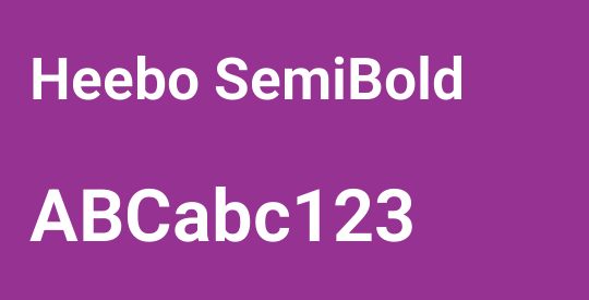Heebo SemiBold