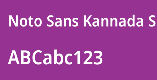 Noto Sans Kannada SemiCondensed SemiBold