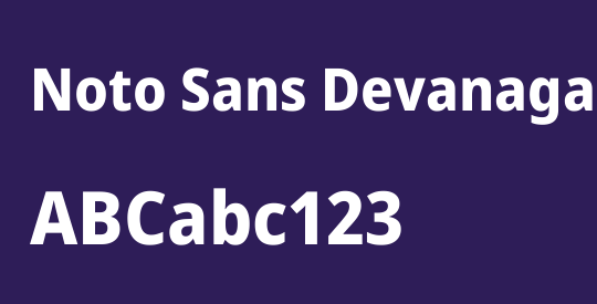 Noto Sans Devanagari SemiCondensed ExtraBold