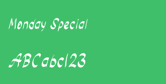 Monday Special