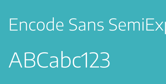 Encode Sans SemiExpanded Light