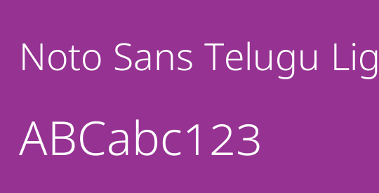 Noto Sans Telugu Light