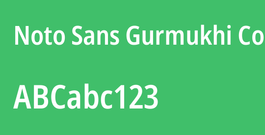Noto Sans Gurmukhi Condensed SemiBold