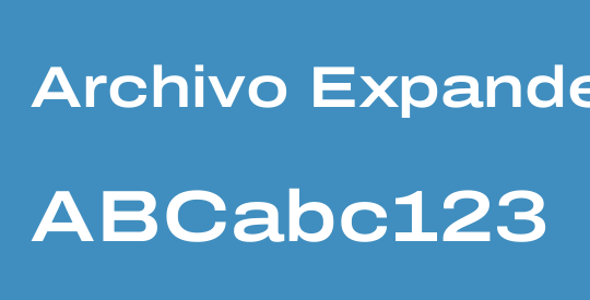 Archivo Expanded SemiBold