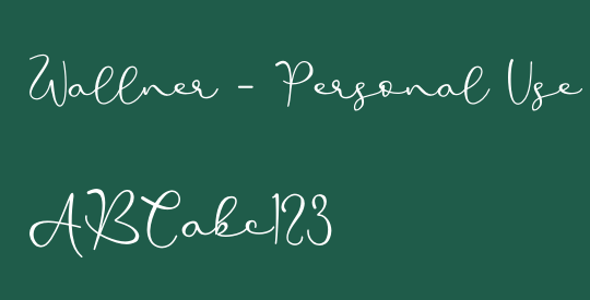 Wallner - Personal Use