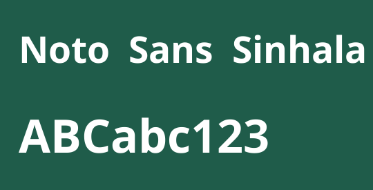 Noto Sans Sinhala