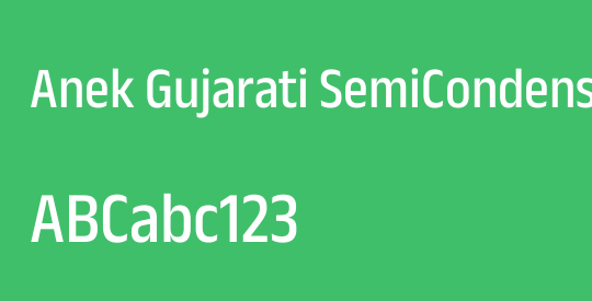 Anek Gujarati SemiCondensed Medium