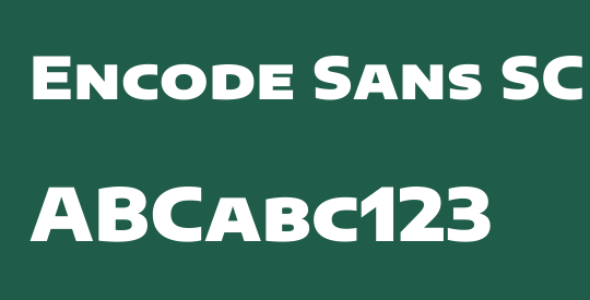 Encode Sans SC Expanded Black