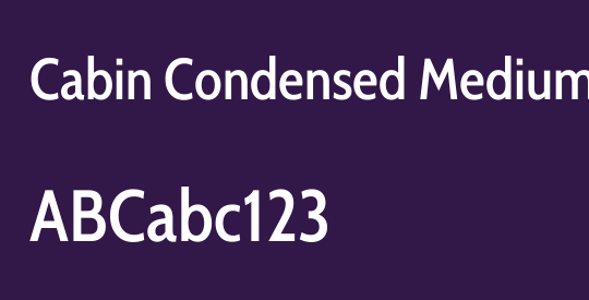 Cabin Condensed Medium