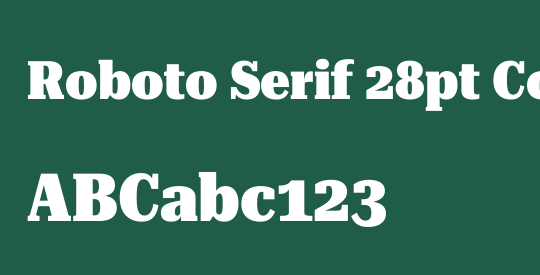 Roboto Serif 28pt Condensed Black