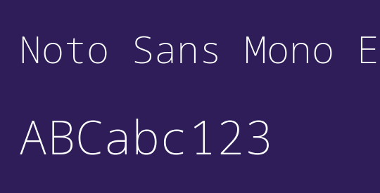 Noto Sans Mono ExtLt