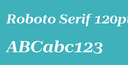 Roboto Serif 120pt Expanded SemiBold
