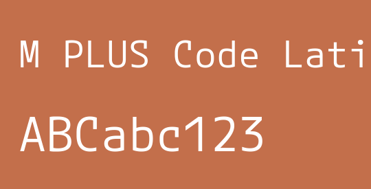 M PLUS Code Latin Expanded