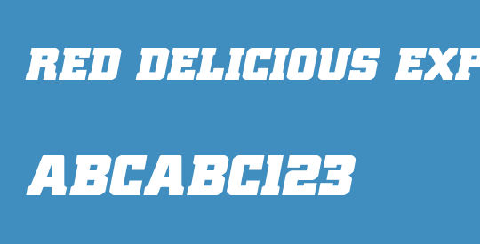 Red Delicious Expanded Italic