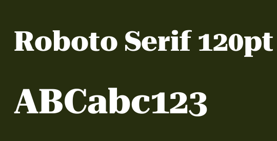 Roboto Serif 120pt ExtraBold
