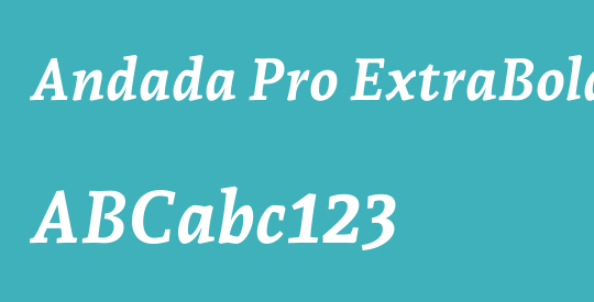 Andada Pro ExtraBold