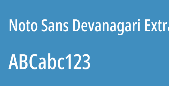 Noto Sans Devanagari ExtraCondensed Medium