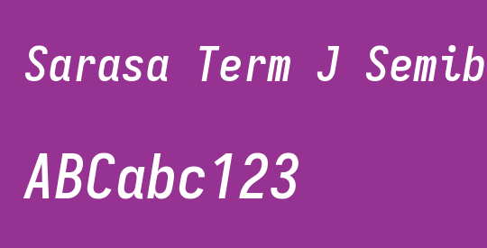 Sarasa Term J Semibold