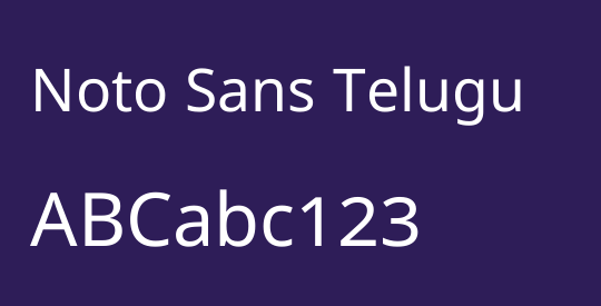 Noto Sans Telugu