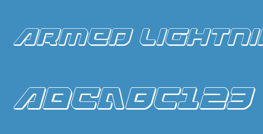 Armed Lightning 3D Italic