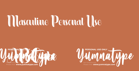 Masculine Personal Use