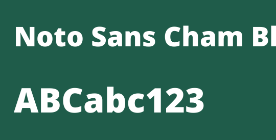 Noto Sans Cham Black