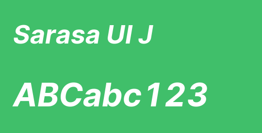Sarasa UI J