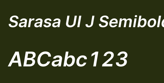 Sarasa UI J Semibold