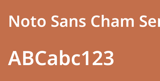 Noto Sans Cham SemiBold