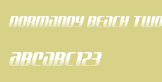 Normandy Beach Twotone Italic
