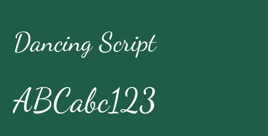 Dancing Script