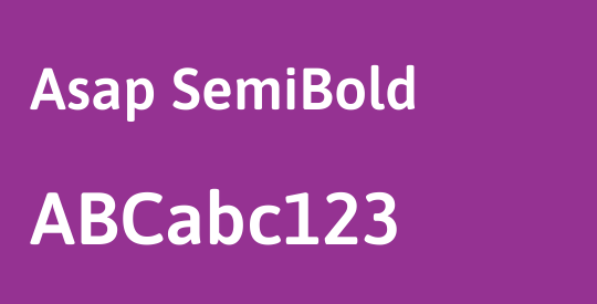 Asap SemiBold