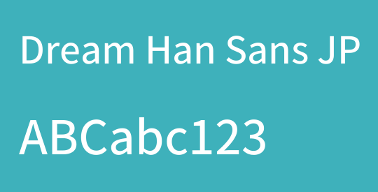 Dream Han Sans JP