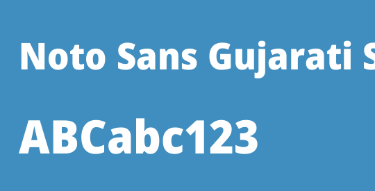 Noto Sans Gujarati SemiCondensed Black