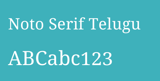 Noto Serif Telugu