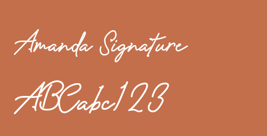 Amanda Signature