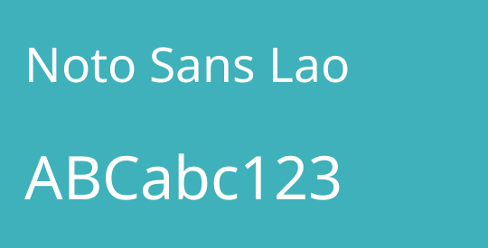 Noto Sans Lao