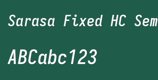Sarasa Fixed HC Semibold