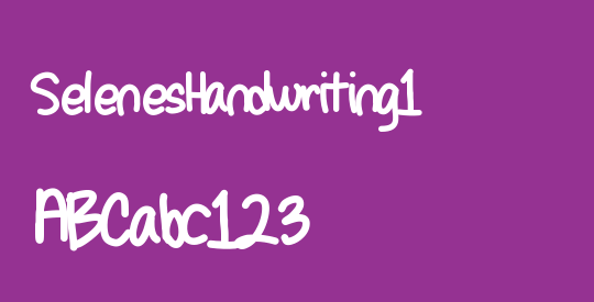 SelenesHandwriting1