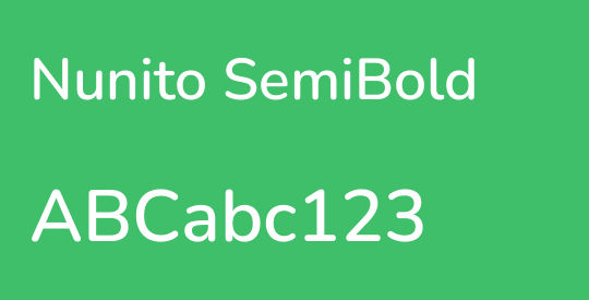 Nunito SemiBold