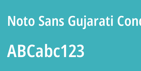 Noto Sans Gujarati Condensed SemiBold