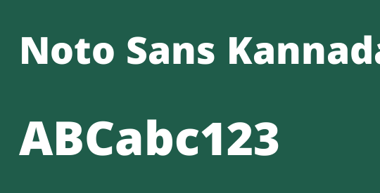 Noto Sans Kannada Black